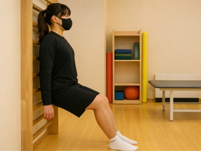 무릎 재활치료중인 사람